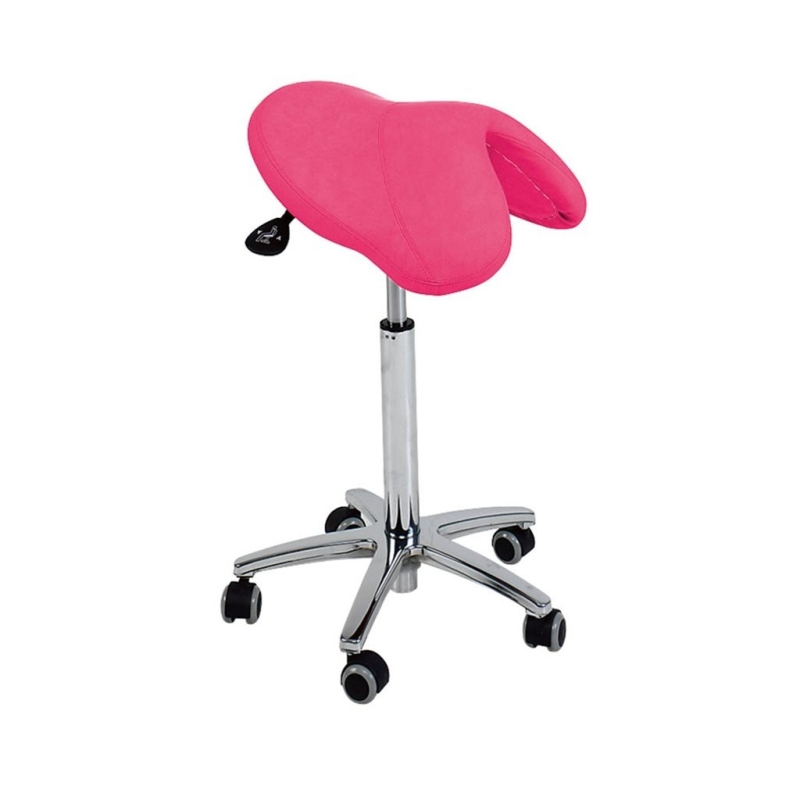 Taburete Pony Silla Montar Base Cromada