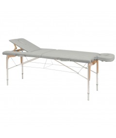 C-3310-M61- Camilla Plegable de Patas Mixtas (Aluminio y Madera)