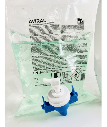 Gel Hidroalcoholico Aviral. Bolsa 750ml.