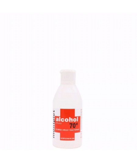 Alcohol 70º Medida 250 ml.