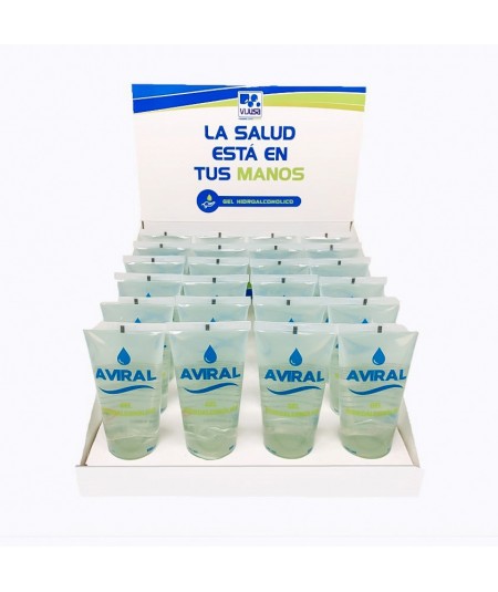 Gel hidroalcoholico Aviral. Tamaño 100ml.