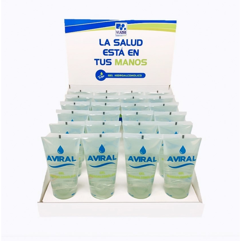 Gel hidroalcoholico Aviral. Tamaño 100ml.