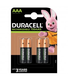 Pilas Recargables Duracell AAA 750mAh