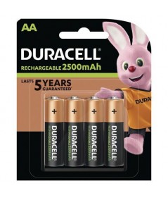 Pilas Recargables Duracell AA 2500mAh