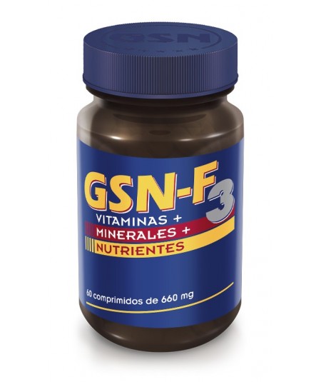 GSN-F3- Vitaminas+Minerales+Nutrientes. 60 Comprimidos