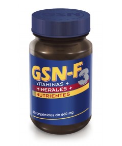 GSN-F3- Vitaminas+Minerales+Nutrientes. 60 Comprimidos