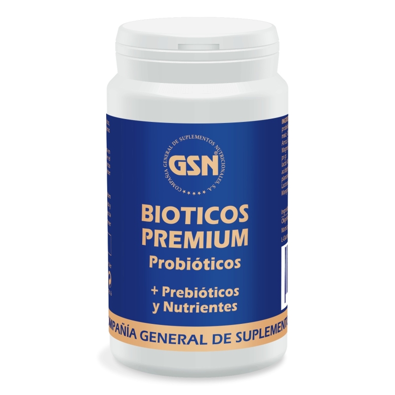 Bioticos Premium. Probioticos + Prebioticos y Nutrientes. 180 gr.
