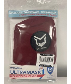 Mascarilla Ultramask Protectora Lavable Sin Válvula con Filtro Extraible de Carbón Activo 5 Capas.