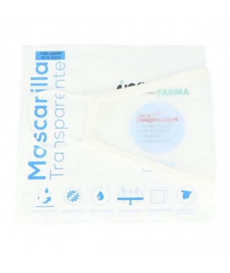 Mascarilla Transparente Junior INCA. 