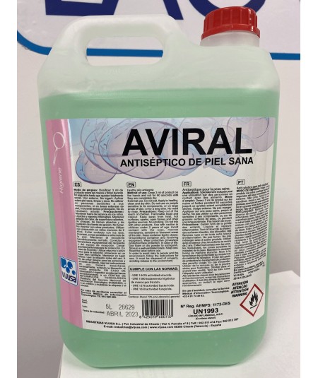 Gel Hidroalcoholico Aviral 5 Litros.