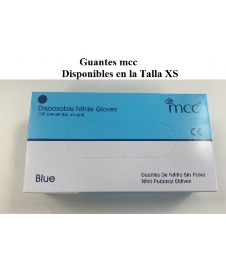 Guantes de Nitrilo Premium con Proteccion antivirica Azul sin Polvo. Caja 100 uds.