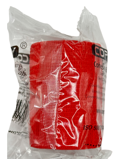 Venda Cohesiva Copoly 7,5 cm x 4,5 m. Rojo