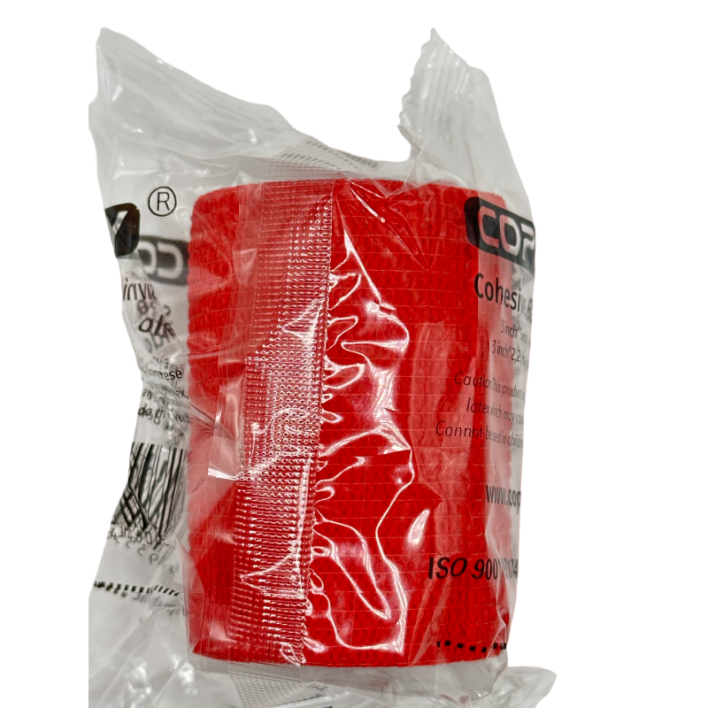 Venda Cohesiva Copoly 7,5 cm x 4,5 m. Rojo