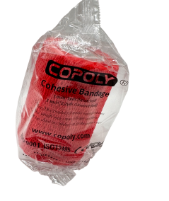Venda Cohesiva Copoly 7,5 cm x 4,5 m. Rojo