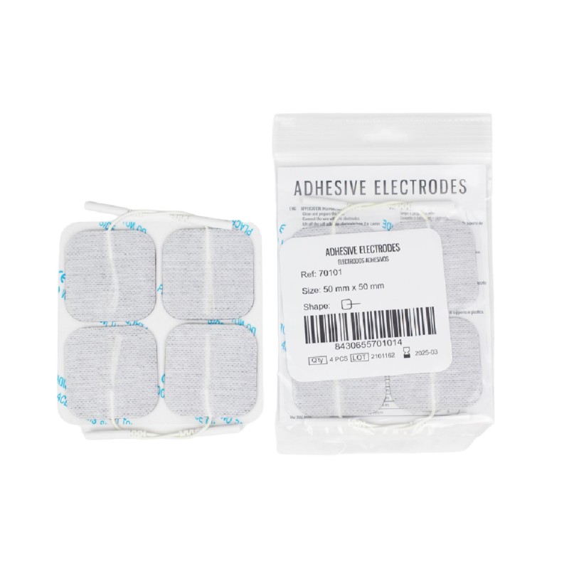 Electrodos autoadhesivos de banana para aparatos de electroterapia